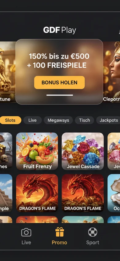 Mobile Erfahrung im Browser – GDF Play
